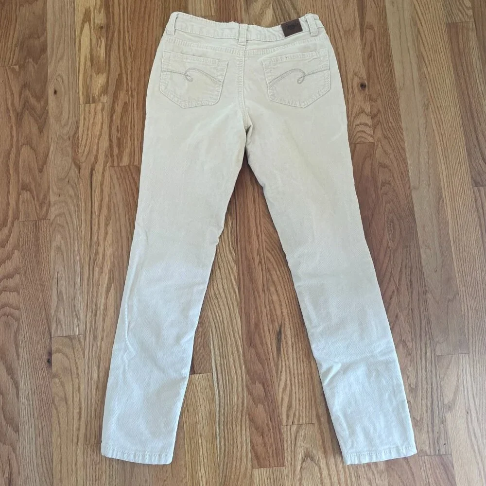 Original 2010 Justice Mall Store Cream Corduroy Pants Size 10R